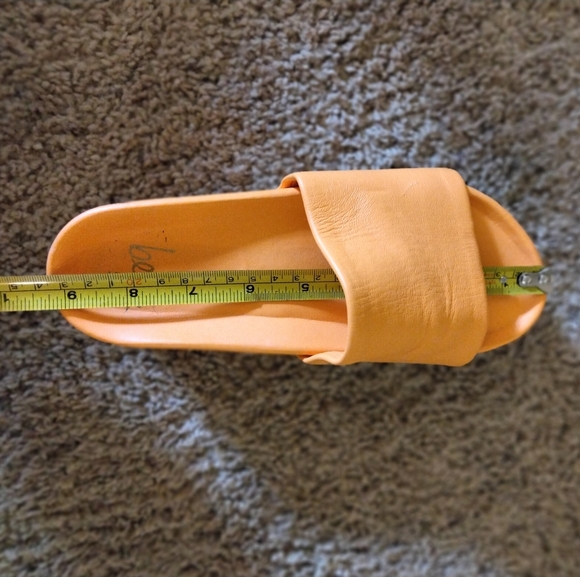 Beek Women's Sandals Albatross orange Leather Platform slides Sz 5 - Picture 9 of 9